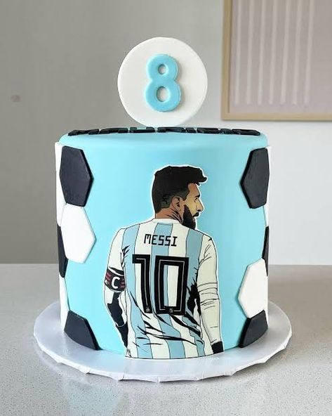 Messi Cake, Soccer Cakes, Messi Birthday, Football Cakes, Soccer Birthday Cakes, Maquillage On Fleek, Soccer Cake, Football Cake, Simple Cake Designs