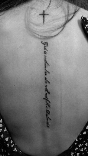 Tattoo Quotes In Spanish, Quotes In Spanish, Scripture Tattoos, Unalome Tattoo, Religious Tattoo, Religious Tattoos, Spine Tattoos For Women, Geniale Tattoos, Spine Tattoo