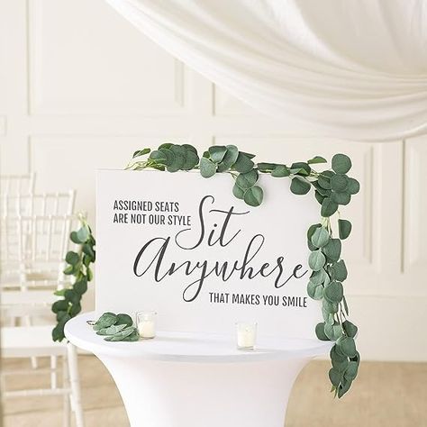 Amazon.com: Sit Anywhere Wedding Ceremony Sign : Home & Kitchen Wedding Ceremony Sign, Ceremony Sign, Wedding Ceremony Signs, Make Smile, Ceremony Signs, The Message, You Smile, Make You Smile, How To Know