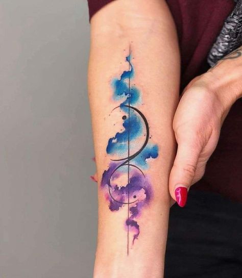 Color Splash Tattoo Design, Watercolour Splash Tattoo, Watercolour Snake Tattoo, Water Colour Tattoo Designs, Water Drop Tattoo, Wolf Tattoo Forearm, Feminine Back Tattoos, Nouveau Tattoo, Tattoos To Cover Scars