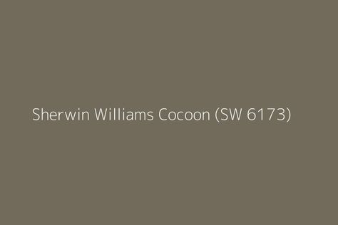 Sherwin Williams Cocoon Paint Color, Sw Cocoon, Cocoon Sherwin Williams, Sherwin Williams Cocoon, Energy Colors, Sherman Williams, Flip House, Moody Bedroom, Paint Color Inspiration