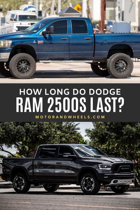 How Reliable Is a Dodge Ram 2500? How Many Miles Can You Expect From a Dodge Ram 2500? If you are going to be buying a new or used truck you'll be spending a significant amount of money and so you probably want to know if you're investing your money into something dependable that is going to last a long time right? Find out here how dependable the Dodge Ram 2500 is and how many miles you can expect from this truck. Ram 2500 Mega Cab, Dodge Ram 2500 Diesel, Dodge Ram Diesel, American Pickup Trucks, Trucks Lifted Diesel, Dodge Ram Pickup, Dodge Pickup, Ground Effects, The Ram