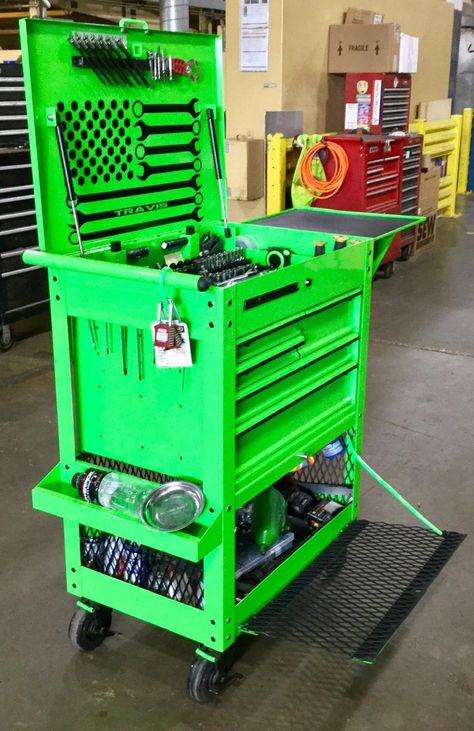 Us General Tool Cart, Us General Tool Cart Mods, Tool Cart Mods, Harbor Freight Tool Box Ideas, Harbor Freight Tool Box, Us General Tool Box, Tool Box Ideas, Cart Coffee Bar, Mechanics Tool Cart