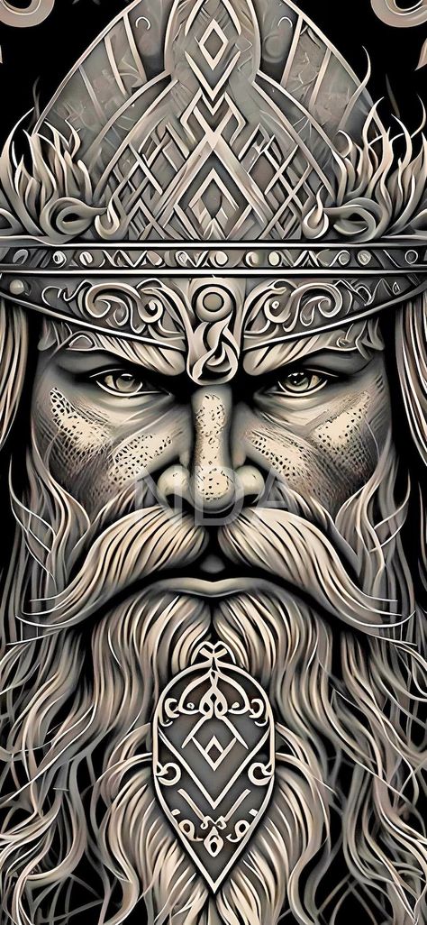 Nordic Art Vikings, Viking Ancestry, Bjorn Vikings, Viking Gods, Vikings History, Norse Mythology Tattoo, Viking Wallpaper, Arte Viking, Norse Design