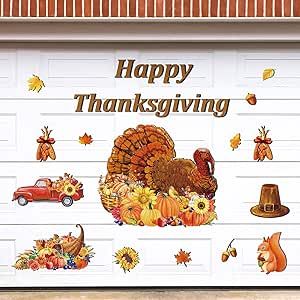 Garage Stickers, Fall Magnets, Refrigerator Decor, Festival Atmosphere, Car Refrigerator, Harvest Decorations, Metal Surface, Door Decoration, Car Magnets