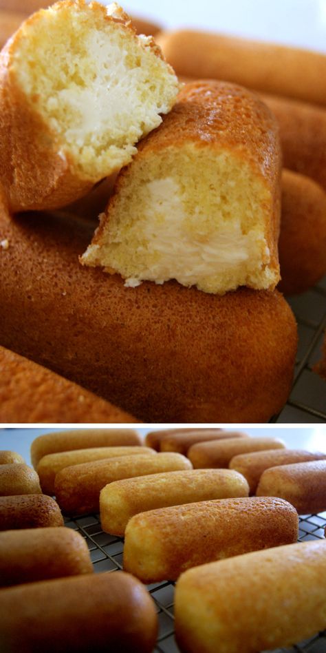 Amazing Homemade Twinkies – Lady of the Ladle Homemade Twinkies, Twinkies Recipe, Twinkie Cake, Marshmallow Frosting, Bake Goods, Vanilla Cake Recipe, Bread Making, Chiffon Cake, Recipes Homemade