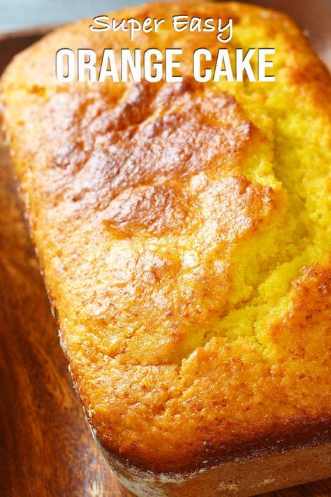 Easy Orange Cake Recipe, Orange Blender Cake, Orange Cake Recipe Easy, Orange Cake Easy, Cake Recipe Easy, Quick Cake, Orange Cake Recipe, Torte Cupcake, Healthy Cake