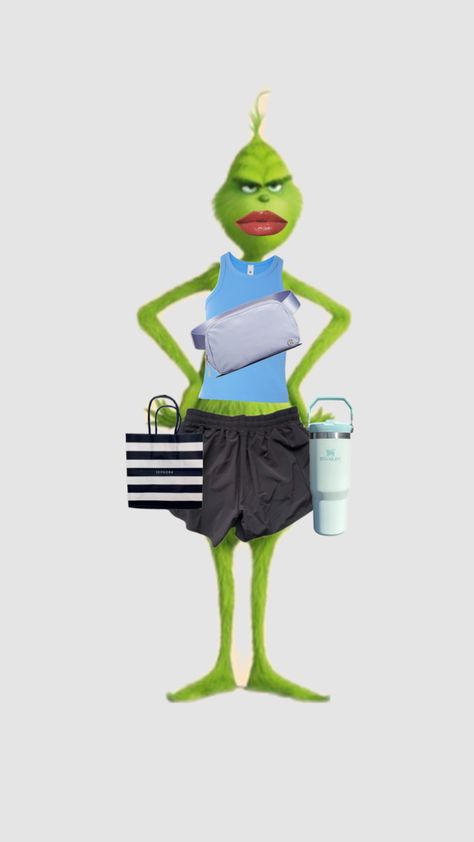 Preppy grinch#preppy#frinxh#stanley!!!#sephora#love#pretty#fun#lululemon Preppy Grinch, Really Funny Pictures, Grinch, Really Funny, Sephora, Funny Pictures, Funny