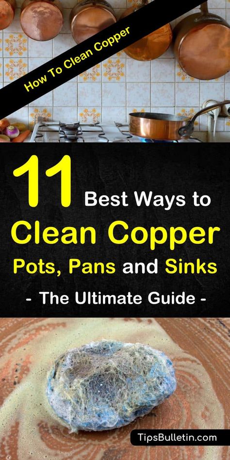 Clean Copper, Clean Baking Pans, How To Clean Copper, Cleaning Painted Walls, Glass Cooktop, Vinegar Cleaning, Deep Cleaning Tips, Tarnish Remover, Copper Pots