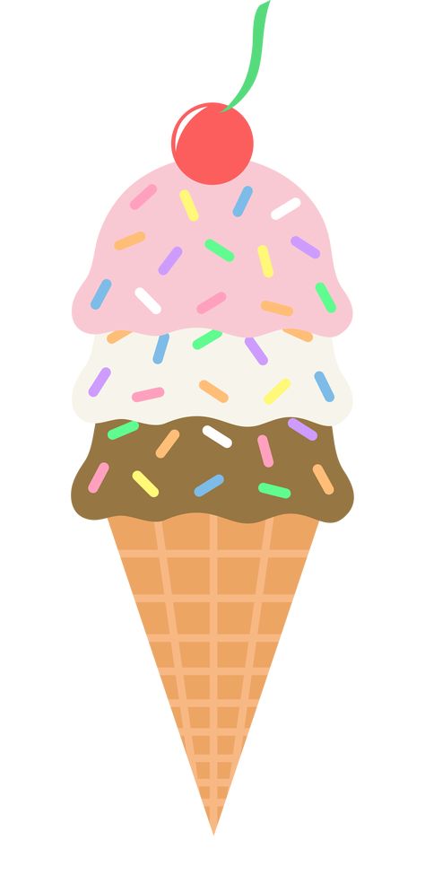 Ice Cream Cone Clipart | Clipart library - Free Clipart Images Ice Cream Cone Drawing, Cream Clip, Ice Cream Png, Ice Cream Cartoon, Ice Cream Images, Ice Cream Clipart, Chocolate Sundae, Ice Cream Illustration, Ice Cream Shirt