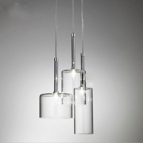 Smarter Shopping, Better Living! Aliexpress.com Glass Loft, Dining Table Pendant Light, Table Pendant Light, Cylinder Pendant Light, Interior Lighting Ceiling, Chandelier Lights, Glass Pendant Lights, Hanging Ceiling Lamps, Kitchen Island Lighting Pendant