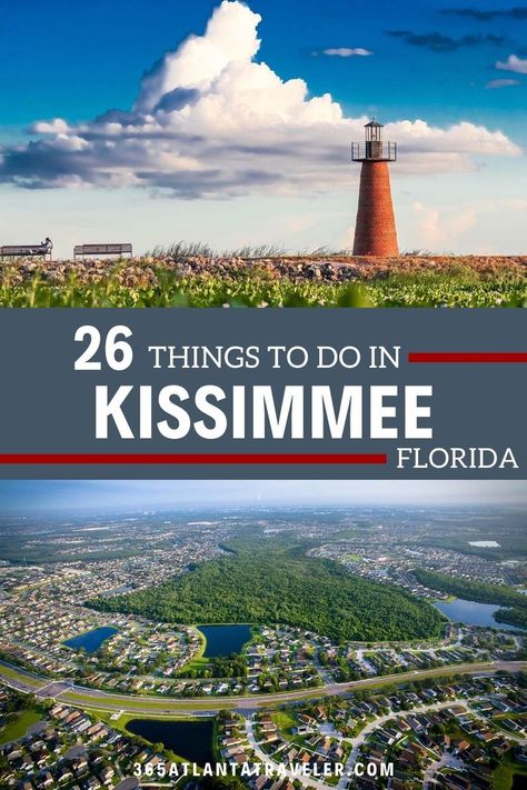 Kissimmee, Florida is the perfect destination in central Florida for any family looking for thrill seeking amusement parks and sunny days spent out on the lake. Not only is Kissimmee a great place to stay during your Orlando theme park vacations, this fun city has water parks and theme parks all on its own. Here are 26 things to do in Kissimmee that you don't want to miss! Top Family Vacations, Universal Studios Orlando Trip, Orlando Activities, Florida Activities, Thrill Seeking, Orlando Theme Parks, Fun City, Orlando Travel, Kissimmee Florida