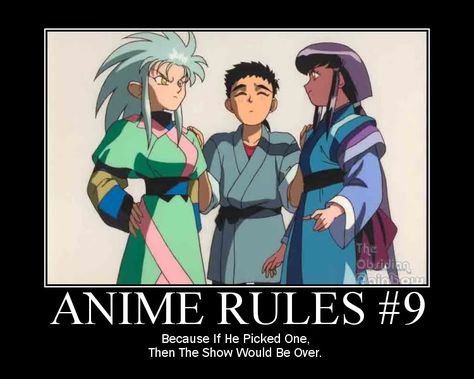 9 Anime Logic, Tenchi Muyo, Otaku Problems, Otaku Issues, Anime Rules, Anime Quotes Inspirational, Gurren Lagann, Anime Fandom, Cartoon Memes