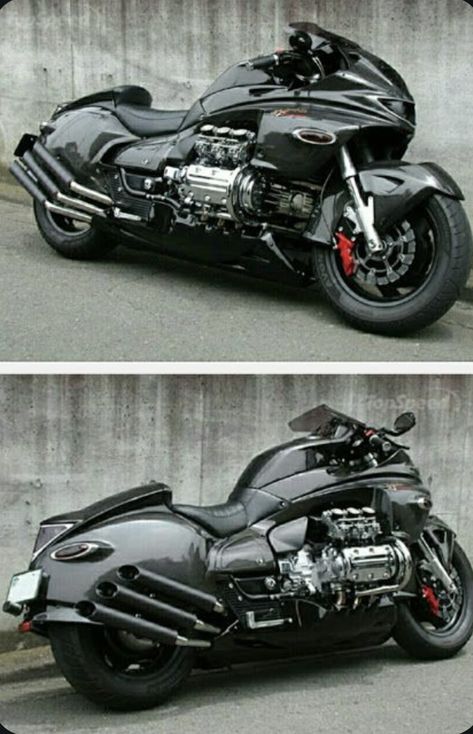 The Honda Valkyrie GL1800C is a motorcycle that was manufactured by Honda from 1997 to 2003. King Valkyrie, Honda Valkyrie, Gadget Tecnologici, Image Moto, Custom Street Bikes, Custom Sport Bikes, Vespa Scooter, Futuristic Motorcycle, Indian Motorcycles