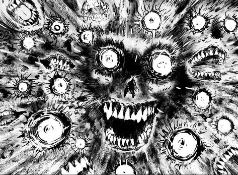 No Longer Human Junji Ito, Junji Ito Manga Icon, No Longer Human, Comic Frame, What Lies Beneath, Junji Ito, Psychological Horror, Manga Icon, Ap Art