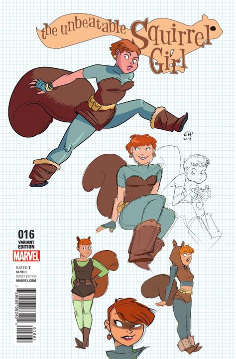 Preview: The Unbeatable Squirrel Girl #16, Story: Ryan North Art: Erica Henderson Cover: Erica Henderson Publisher: Marvel Publication Date: January 11th, 2017 Price: $3.99 It..., #All-Comic #All-ComicPreviews #Comics #EricaHenderson #Marvel #previews #RyanNorth #TheUnbeatableSquirrelGirl Squirrel Girl Marvel, Windy Girk, Doreen Green, Unbeatable Squirrel Girl, Wasteland Warrior, Secret Warriors, Marvel Knights, Squirrel Girl, Comics Marvel