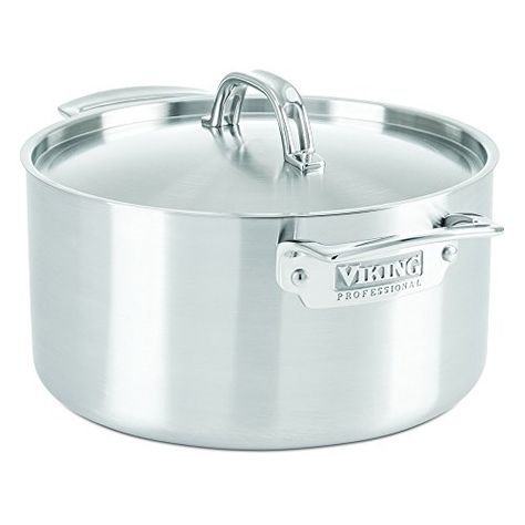 Stainless Steel Stock Pot  6 Qt ** Want to know more, click on the image. Pasta Pot, Cookware Set Stainless Steel, Stock Pots, Pot Designs, Stock Pot, Cookware Sets, Soup Pot, Kitchen Cookware, Cookware Set