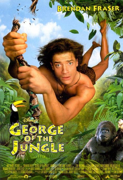 George Of The Jungle George Of The Jungle, Leslie Mann, Iwo Jima, Brendan Fraser, Kids' Movies, Baba Yaga, True Blood, All Movies, Family Movies