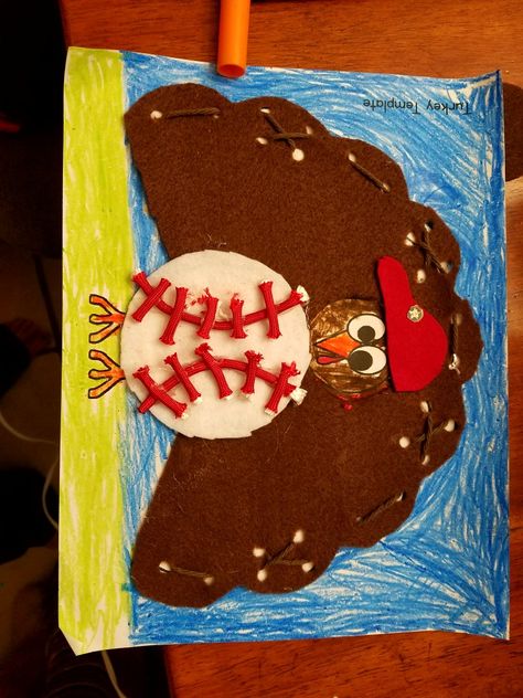 Baseball Turkey In Disguise Project, Turkey Tom Disguise Ideas, Tom The Turkey Disguise, Classroom Turkey, Tom The Turkey, Turkey Template, Hand Turkey, Turkey Ideas, Turkey Disguise Project