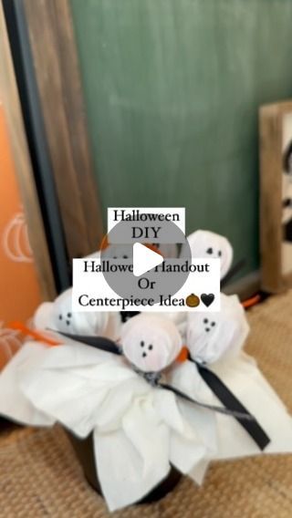 Kaycee Greer on Instagram: "Halloween DIY 👻 An easy craft for the kids, Halloween handout or a fun centerpiece! These tasty ghosts are the perfect addition to your Halloween party. I bought most of the products @michaelsstores 

⭐️Follow @thegiftstagram for more Halloween ideas🎃
⭐️Comment Link for all the products shown 🕷️

#halloween #halloweendiy #halloweencrafts #halloweenparty #halloweenghost #makeitwithmichaels #halloweenideas #halloweentreats #halloweentreat #halloweenideas 

Do you want to see more Halloween Centerpiece Party Ideas? 🖤🎃👻⭐️🕸️🕷️🍁🐈‍⬛" Centerpiece Party Ideas, Halloween Handout, Centerpiece Party, Halloween Centerpiece, Easy Craft, Kids Halloween, Halloween Ghosts, Halloween Treats, Halloween Ideas