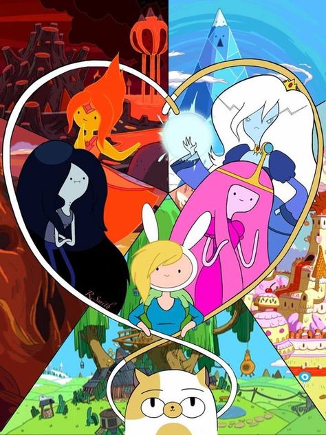 Adventure Time Adventure Time Comics, Adveture Time, Marceline And Princess Bubblegum, Adventure Time Girls, Best Cartoons Ever, Adventure Time Wallpaper, Adventure Time Marceline, Jake The Dogs, Girls Art