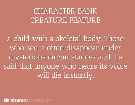 character bank creature feature! Making Characters, Prompt Ideas, Writing Materials, Writing Prompts Romance, Michael James, Character Bank, Character Prompts, Characters Inspiration, Dialogue Prompts