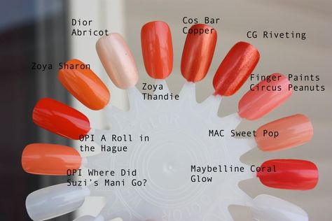 Circus Peanuts, Coral Nail, Coral Nail Polish, Crps Awareness, Orange Nail Polish, Orange Nail, Coral Nails, Orange Is The New Black, Orange Nails