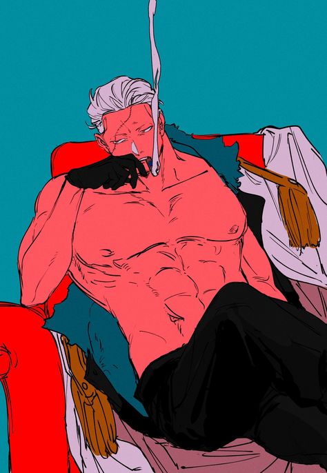 Captain Smoker, Smoker X Tashigi, Crocodile Fanart, Smoker One Piece, One Piece Men, One Piece Cosplay, Anime Black Hair, One Piece Man, Ara Ara