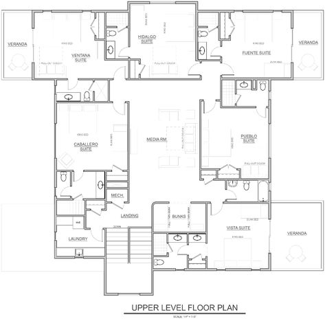 Lodge Floor Plans - Slick Rock Lodge Lodge Floor Plans Layout, Hunting Lodge Floor Plans, Ski Lodge Floor Plan, Hunting Lodge Plans, Mountain Lodge Floor Plans, Lodge Floor Plans, Lodge Plans, Lodges Design, Ensuite Room