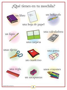 School supplies in Spanish #Spanish vocabulary School Supplies In Spanish, Spanish Vocabulary, How To Say, Learn Spanish, In Spanish, School Supplies, Vocabulary, To Learn, Books