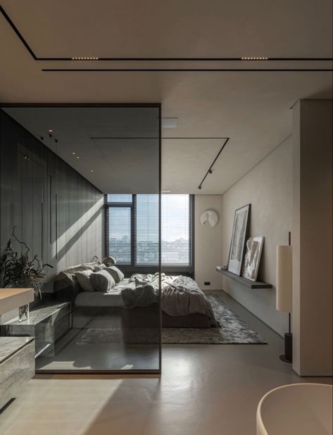 Elegant Apartment, Modern Appartement, Apartment Projects, Bedroom Master, Luxury Bedroom, Modern Urban, Luxury Apartments, Luxurious Bedrooms, House Inspo