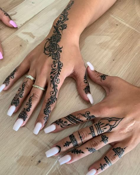 Henna Inspo, Hand And Finger Tattoos, Eid Henna, Henna Tattoo Designs Hand, Artist Instagram, Future Wedding Plans, Tat Ideas, Henna Tattoo Designs, Hand Tattoo