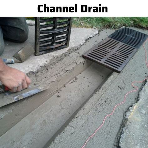 Channel Drain Channel Drain, Pinterest Photos, Civil Engineering, May 27, Driveway, Air Conditioner, Drain, Home Appliances, Engineering