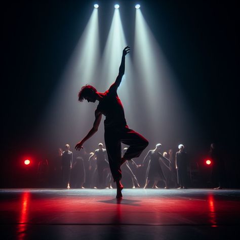 Dancer Photography Contemporary, Spotlight Lighting Reference, Dancing With The Stars Aesthetic, Dance Choreography Poses, Male Dancer Aesthetic, Choreographer Aesthetic, Male Burlesque, Ballroom Dance Aesthetic, Performer Aesthetic