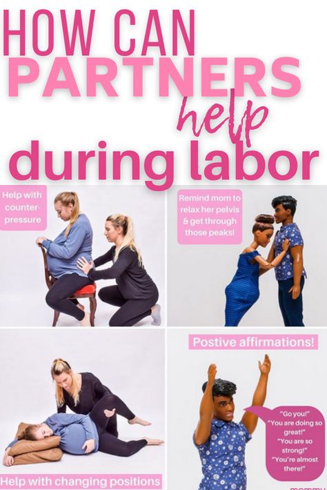 Labor Partner Cheat Sheet, Labor Partner Tips, Husband Support During Labor, Partner Labor Positions, Labor Positions With Partner, Birth Partner Tips, Preparing For Labor Exercise, Birthing Partner Tips, Partner Support During Labor