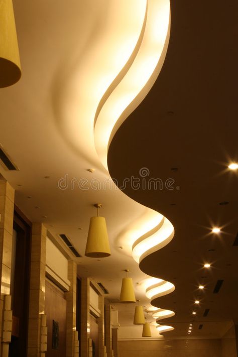 Curves on ceiling. The lights make beautiful curves on ceiling , #Ad, #ceiling, #Curves, #lights, #curves, #beautiful #ad Interior Pop Design, Paneling Ceiling, Gypsum Board Design, Ceiling Design Pop, Ceiling Paneling, Gypsum Ceiling Design, Bedroom Pop Design, Pop Ceiling, Roof Ceiling