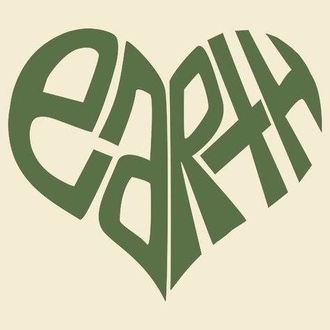 Earth Earth Clothes, Earth Logo, Typographic Logo Design, Protest Posters, Our Planet Earth, Love The Earth, Heart Illustration, Diy Clothes Design, Earth Design