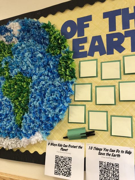 April Bulletin Board Ideas College, Earth Bulletin Board Ideas, April Bulletin Board Ideas, Earth Day Bulletin Board Ideas, Bulletin Board Ideas For Elementary, Earth Day Bulletin Board, Stem Bulletin Boards, Ra Decorations, April Bulletin Boards