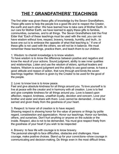 Seven Teachings Aboriginal, 7 Teachings Aboriginal, 7 Grandfather Teachings, 7 Sacred Teachings, Seven Sacred Teachings, Indigenous Teachings, Seven Grandfather Teachings, Grandfather Teachings, Native American Education