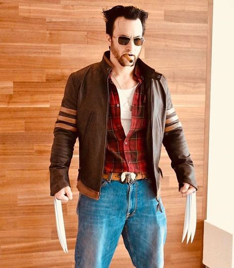 Wolverine Outfit, Wolverine Leather Jacket, Wolverine Costume, Wolverine Cosplay, Xmen Cosplay, Wolverine Xmen, Wolverine Logan, Old Man Logan, Halloween Couple