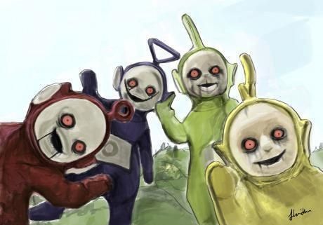 Teletubbies Scary, Childhood Ruined, Anuel Aa Wallpaper, Creepy Photos, Scary Art, Creepy Art, Cool Halloween Costumes, Background Pictures, Horror Art