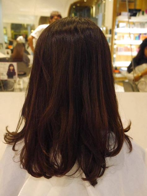 Volume Rebond Rebond Hairstyle, Short Hair Rebond, Volume Rebond, Hair Rebond, Long Hair Cuts Straight, Straight Layered Hair, Long Length Hair, Short Wave, Straight Hair Cuts