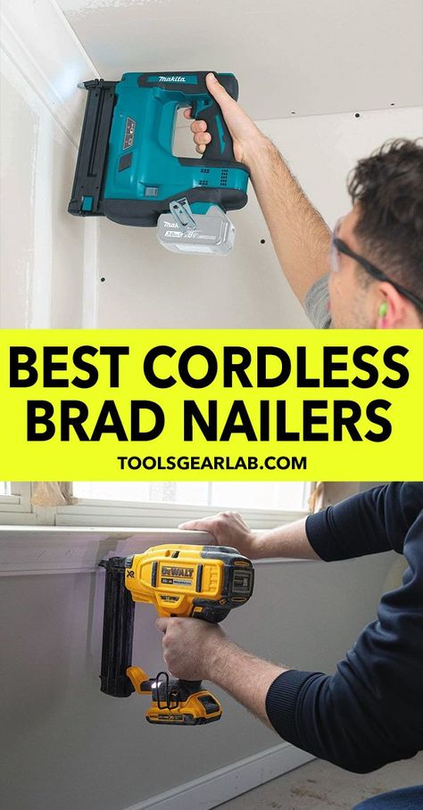 Best Cordless Brad Nailer Brad Nailer Projects Diy, Cordless Power Tools Dewalt, Milwaukee Battery Holder, Machine Tools Cordless Dewalt Cordless, Cordless Drill Reviews, Brad Nailer, Brad Nails, What To Use, Power Drill