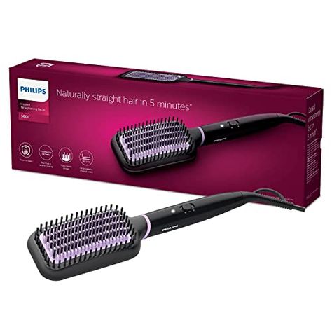 Philips BHH880 StyleCare Essential Heated Brush Heated Brush, Heated Hair Brush, Volos Greece, Smoothing Brush, Friday Night Live, Study Business, L'ange Hair, Electric Brush, Different Hair Types