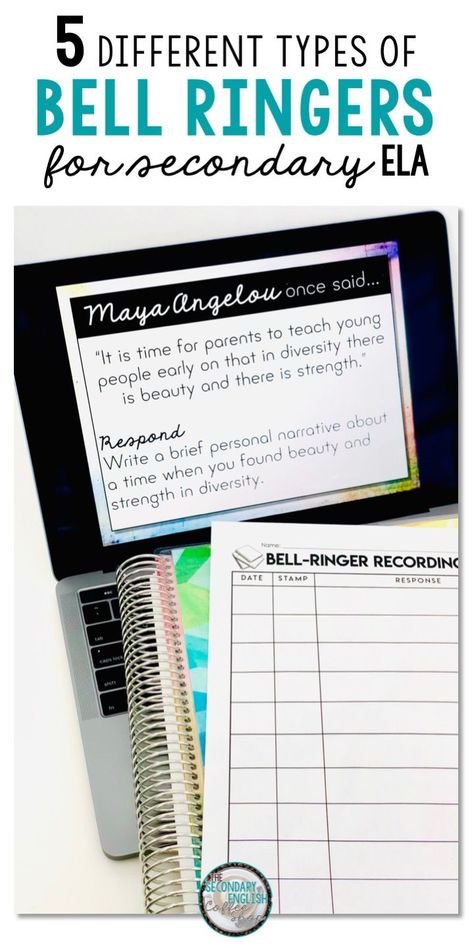 High School Word Wall English, Classroom Bell Ringers, Bellwork Ideas Middle School, High School English Bell Ringers, Bell Ringers For High School English, High School Bell Ringers, High School Ela Classroom Decor, Bell Ringers For High School, Bell Ringers For Middle School