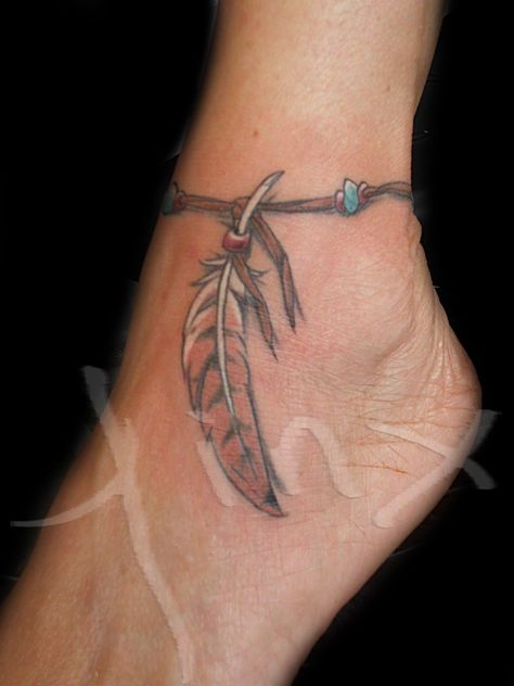 Feather anklet tattoo Feather Anklet Tattoo, Hayley Tattoo, Feather Foot Tattoo, Hawk Feather Tattoo, Tattoo Anklet, Feather Tattoo Ankle, Anklet Tattoo, Ankle Band Tattoo, Hawk Feather