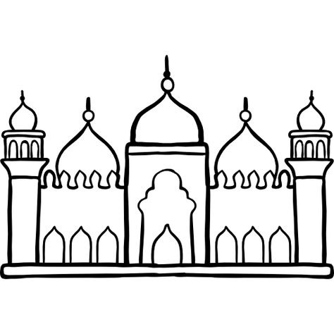 Badshahi Mosque Drawing, Mosque Art Drawing, Masjid Drawing, Drawing Istanbul, Mosque Drawing, Badshahi Mosque, Mosque Art, Drawing Simple, Search Icon