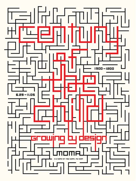 MOMA poster Movie Posters Design, Weird Dreams, Digital Book, Brand Me, Map Design, Advertising Photography, Type Design, Typography Poster, Labyrinth