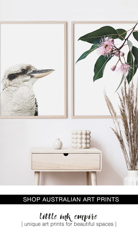 Large Wall Art Bedroom, Bird Plant, Australian Native Flowers, Native Australians, Art Print Collection, Print Portrait, Unique Art Prints, Nursery Baby Room, Australian Art