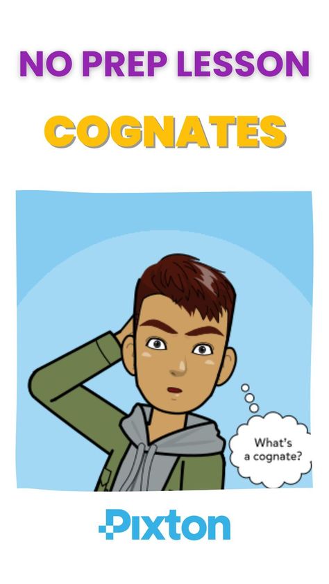 Cognates Spanish English, Spanish Cognates, Spanish Activities, Spanish English, Teaching Spanish, Lesson Plan, Classroom Ideas, Lesson Plans, Meant To Be